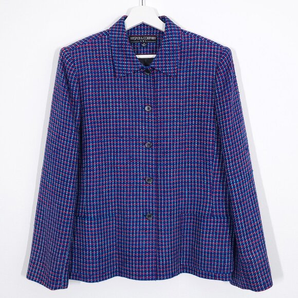Retro Vintage Silk Blazer Jacket - Picture 1 of 9